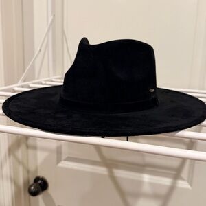 C.C. Boutique Black Wide-Brim Felt Cowboy Hat